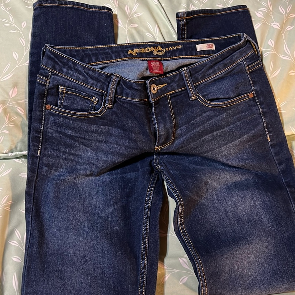ARIZONA JEANS 👖 size 7 average Super Skinny and stretchy - Picture 2 of 5